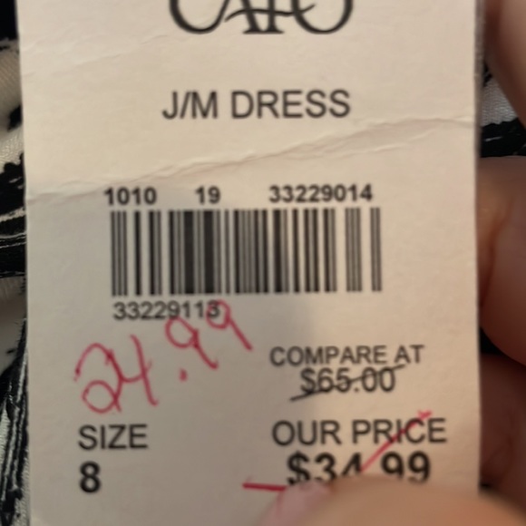 CATO black and white jumpsuit size 8 NWT - Picture 8 of 8